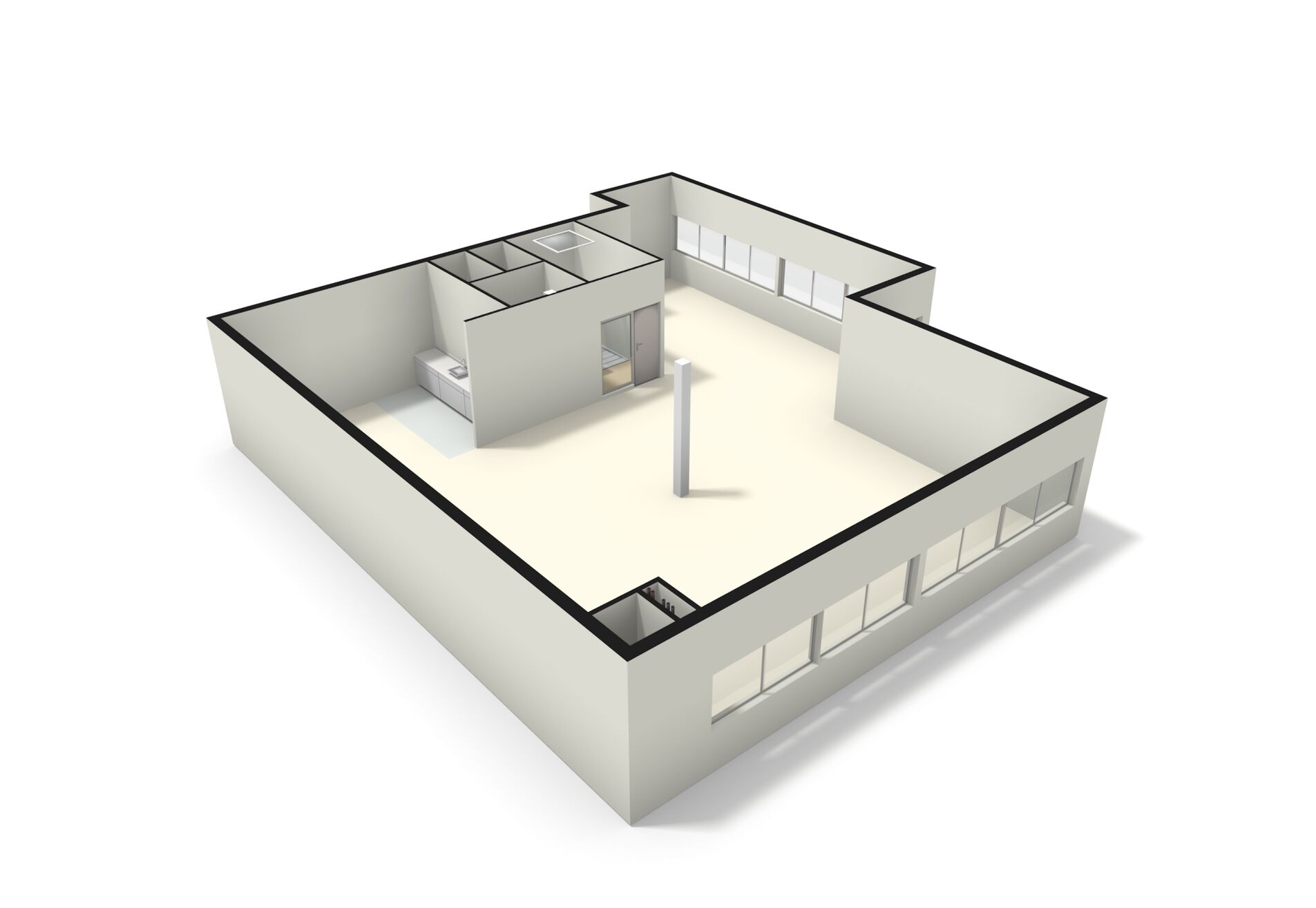 Eerste verdieping 3D 1